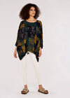 Patchwork Oversized Top, Green, large