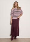 Ombre Stripe Chunky Knit Jumper, Pink, large