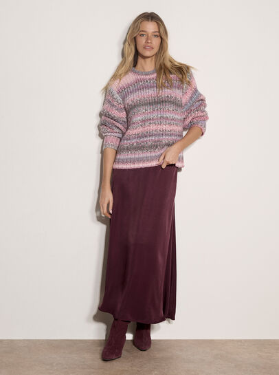 Ombre Stripe Chunky Knit Jumper