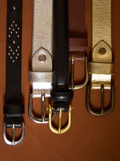 Silver Rivet Studded Belt