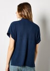 Batwick High Neck T-Shirt, Navy, large