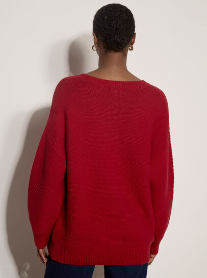 Textured Stitch Oversized Jumper