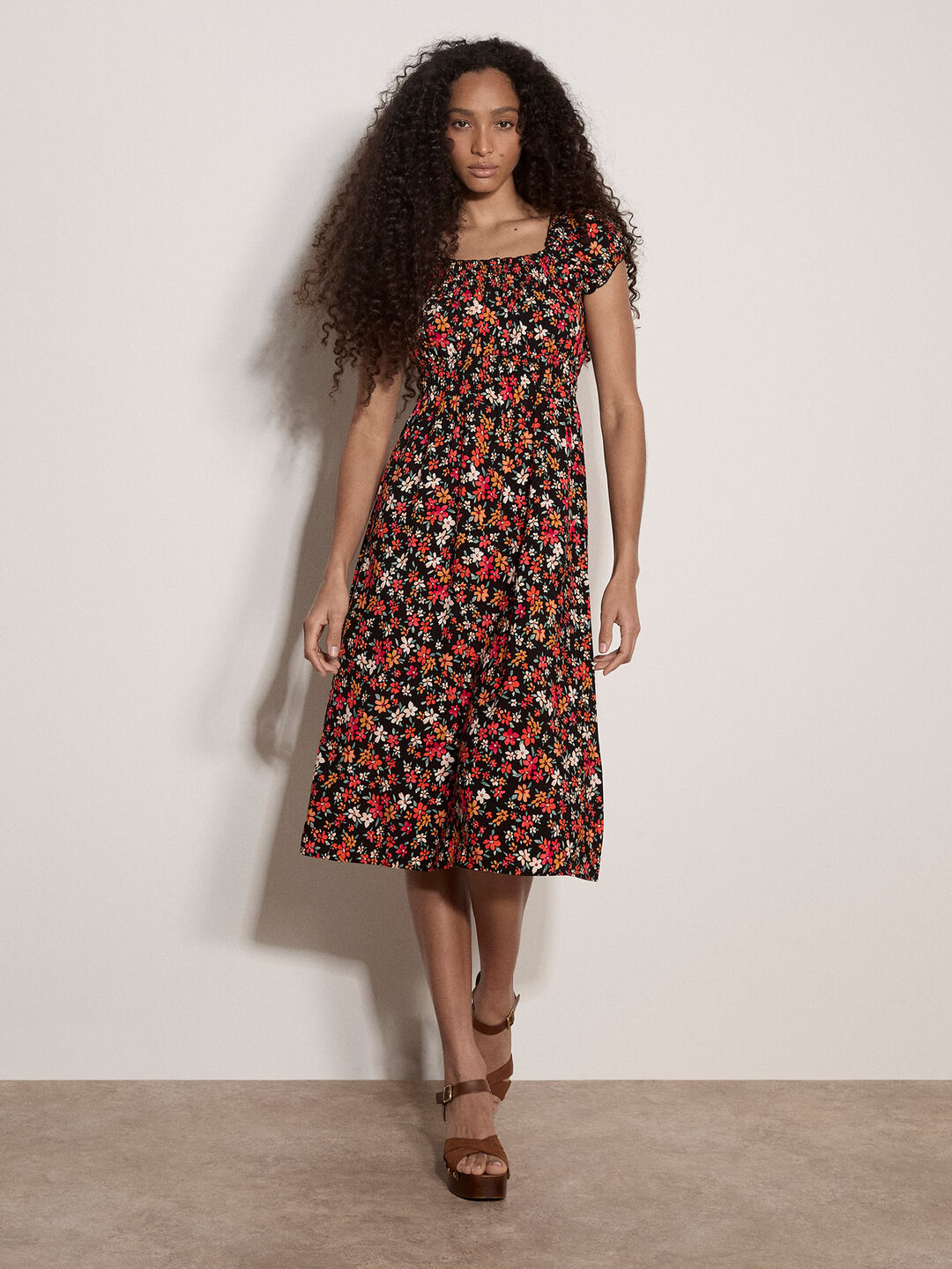 black ditsy print milkmaid midi dress missguided milkmaid mini dress in black ditsy floral