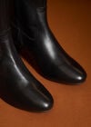 Tall Heeled Chelsea Boots, Black, large
