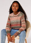Chunky Knit Jumper, Coral, large