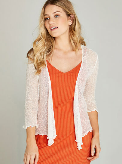 Popcorn Knit Shrug