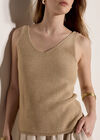 Gold Sparkle Knitted Cami Top, Gold, large