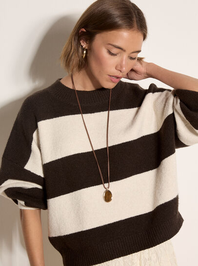 Chunky Knit Stripe Oversized Jumper