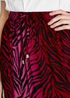 Zebra Print Skirt, Fuchsia, large