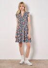 Ditsy Floral Ruffle Mini Dress, , large