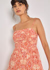 Batik Tile Print Cami Mini Dress, Orange, large