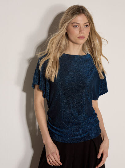 Glitter Ruched Top