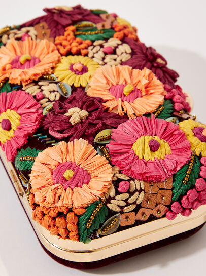Embroidered Party Clutch Bag