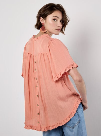 Smocked Ruffle Top