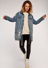 Denim Splash Jacket, Blue, large