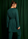 Waffle Knit Pyjama Robe, Green, large