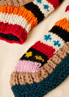 Hand Knit Multicolour Stripe Socks, Assorted, large