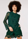 Scallop Lace Top, Green, large