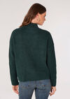 Chunky Knit Ribbed Jumper, Green, large