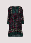 Colour Pop Tile Mini Dress, Black, large