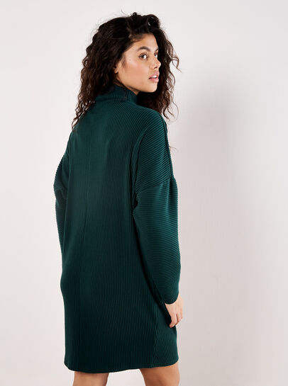 Ribbed Cocoon Mini Dress
