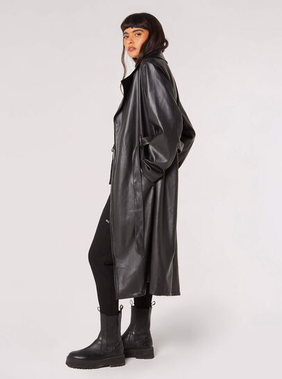 Trench Aspect Cuir
