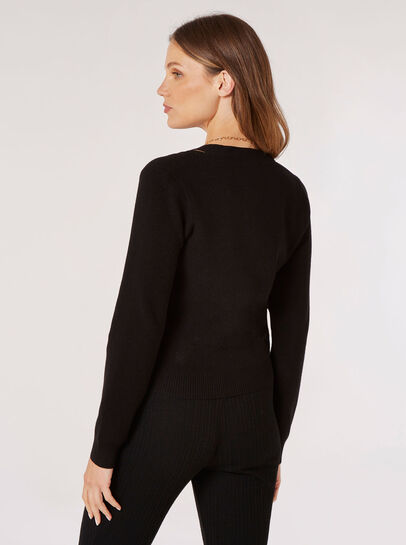 Gerippter Pullover Mit Cut-Out-Detail