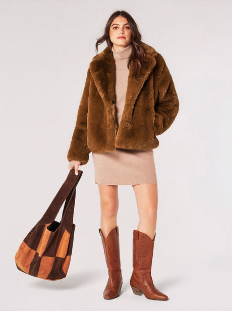 Short Faux Fur Coat