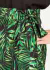 Tropical Wrap Skirt, Black, large