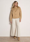 Cotton Funnel Neck Jacket, Stone, large