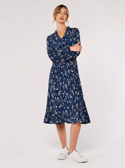 Meadow Floral  Midi Dress