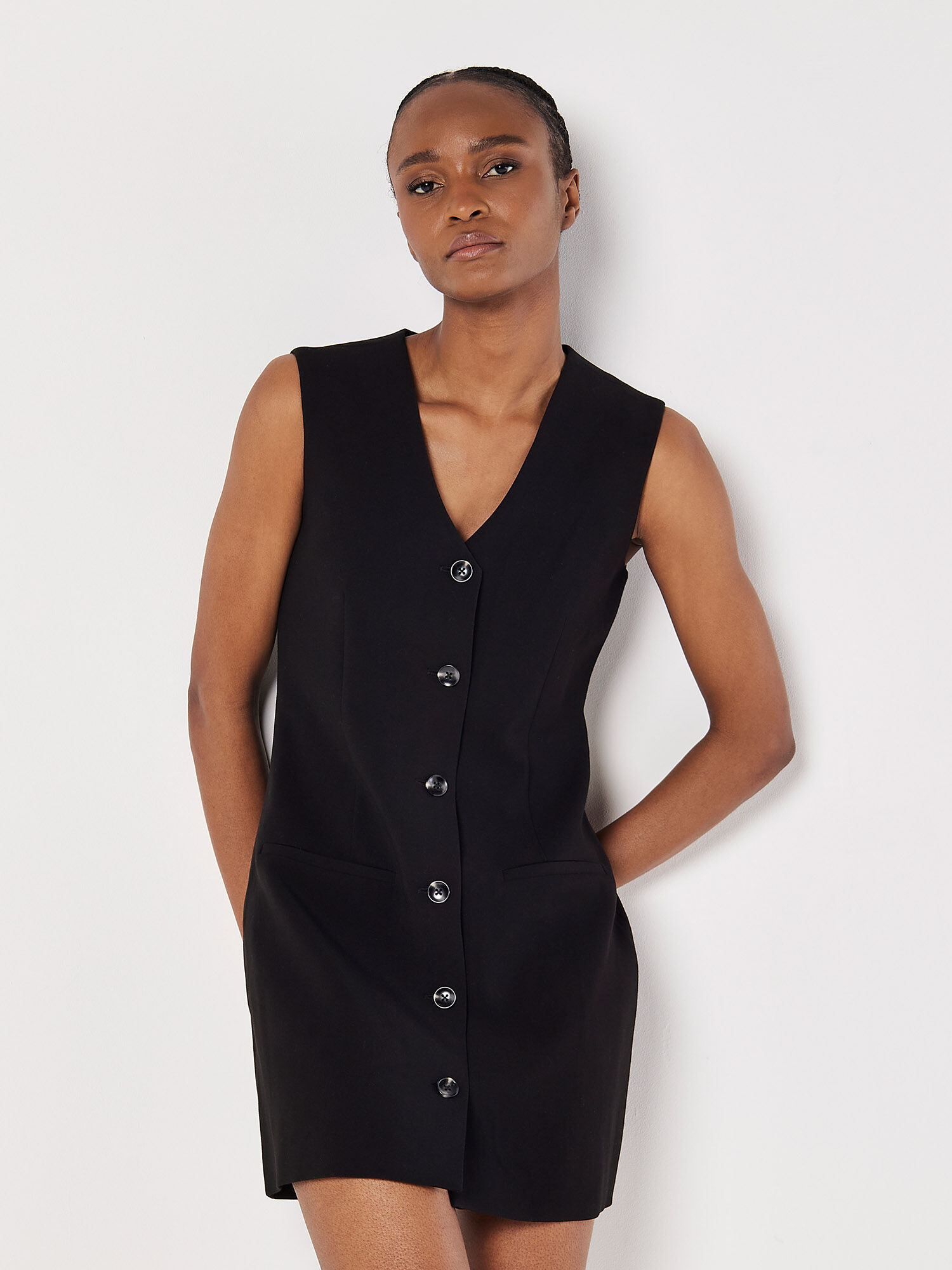 Black waistcoat dress new arrivals