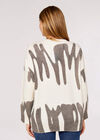 Graffiti Jumper, Cream, large