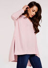 Oversized Soft Touch Top, Pink, large