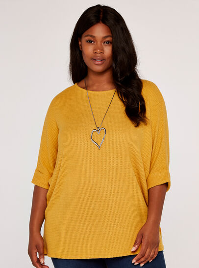 Curve Waffle Knit Top