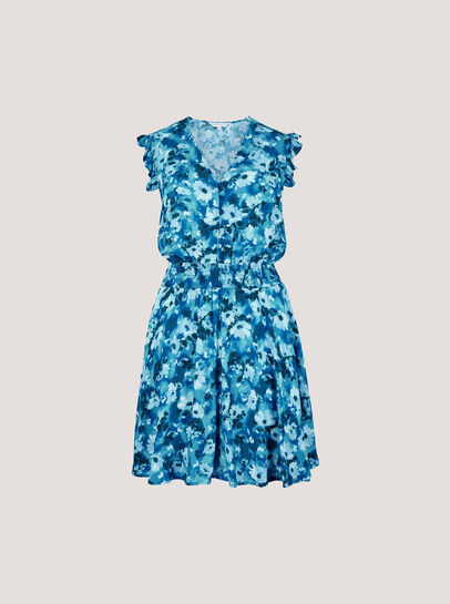Floral Chiffon Mini Dress