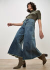 Giana High Waist Palazzo Jeans, Green, large