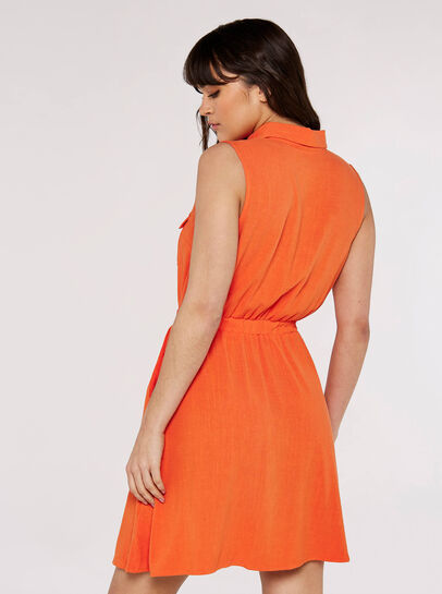 Sleeveless Shirt Mini Dress