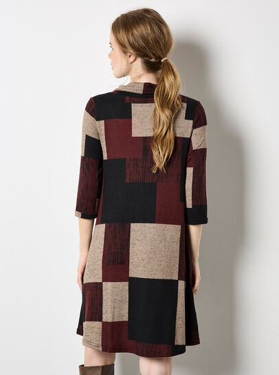 Colour Block Swing Mini Dress