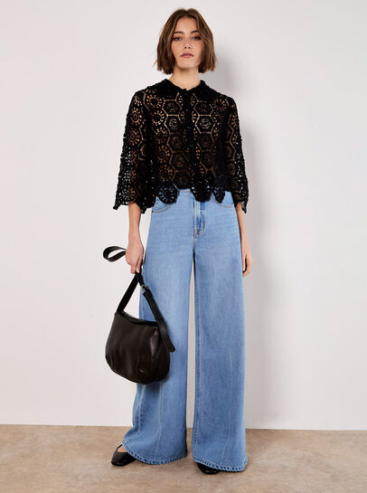 Geometric Crochet Shirt