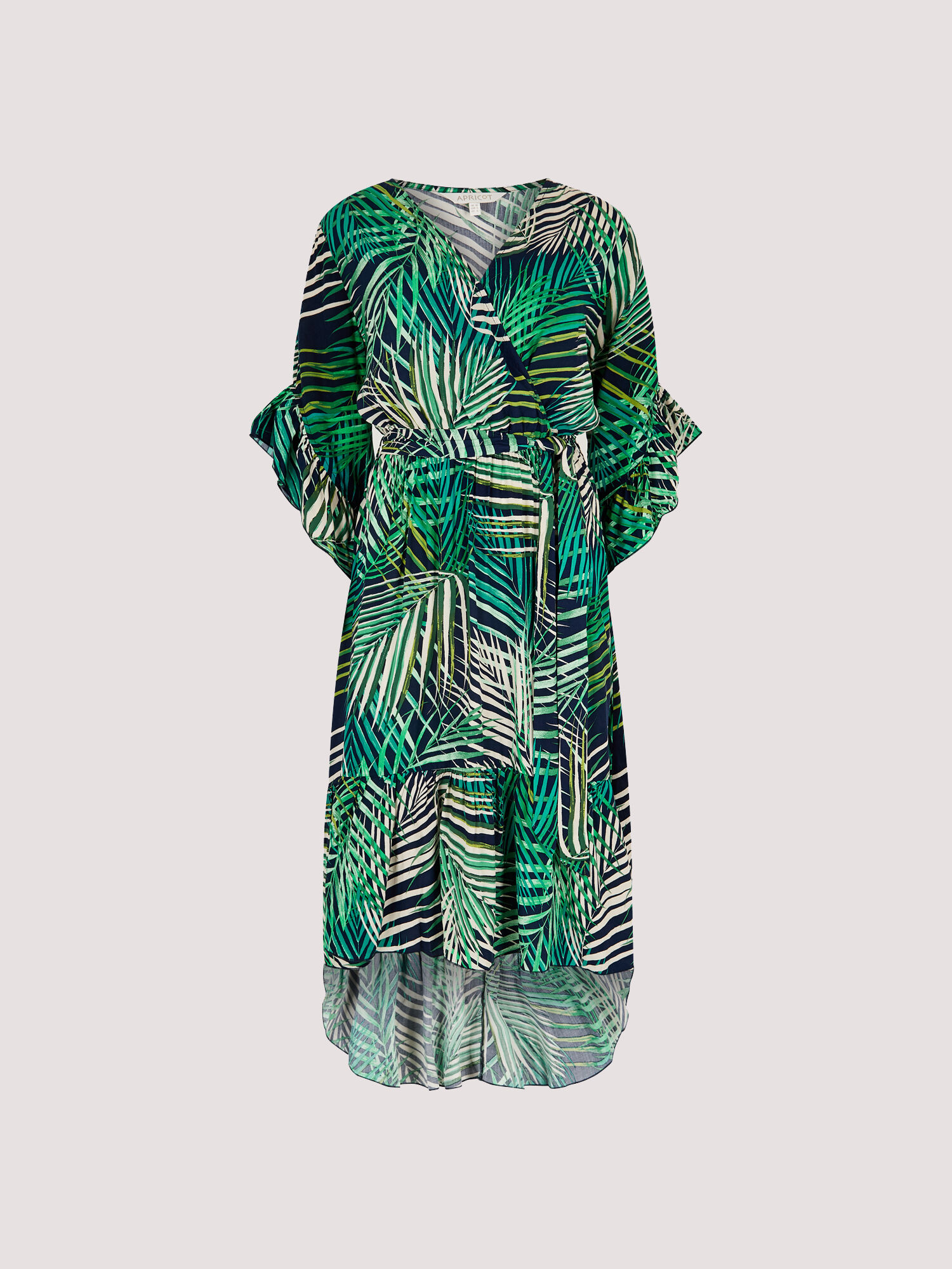 Palm leaf shirt dress deals