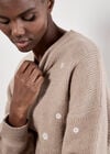 Daisy Embroidered Jumper, Stone, large