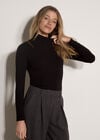 Wide-Leg Woven Tailored Trousers, Dark Grey/Charcoal, large