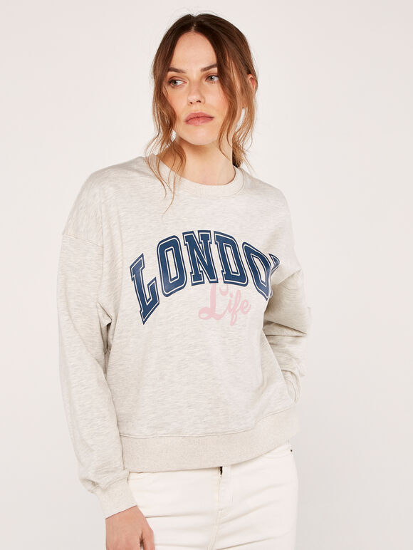 London Life Sweatshirt, Light Grey / Silver, large