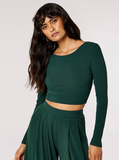 Ribbed Knit Crop Top