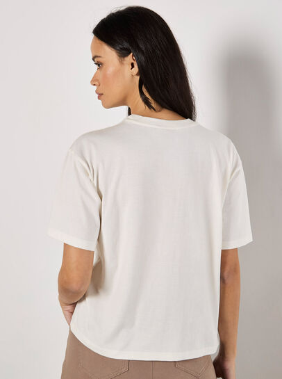 Free Spirit Embroidered Butterfly T-Shirt