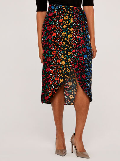 Floral Wrap Skirt