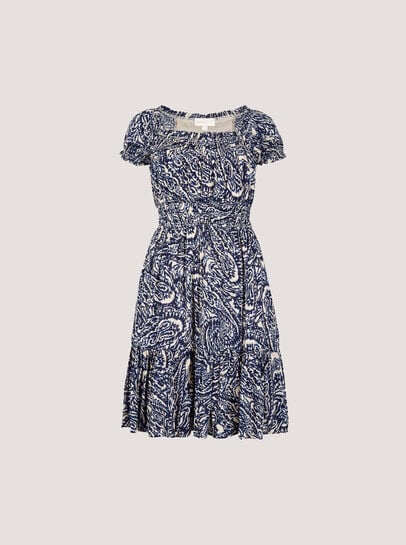 Paisley Milkmaid Mini Dress
