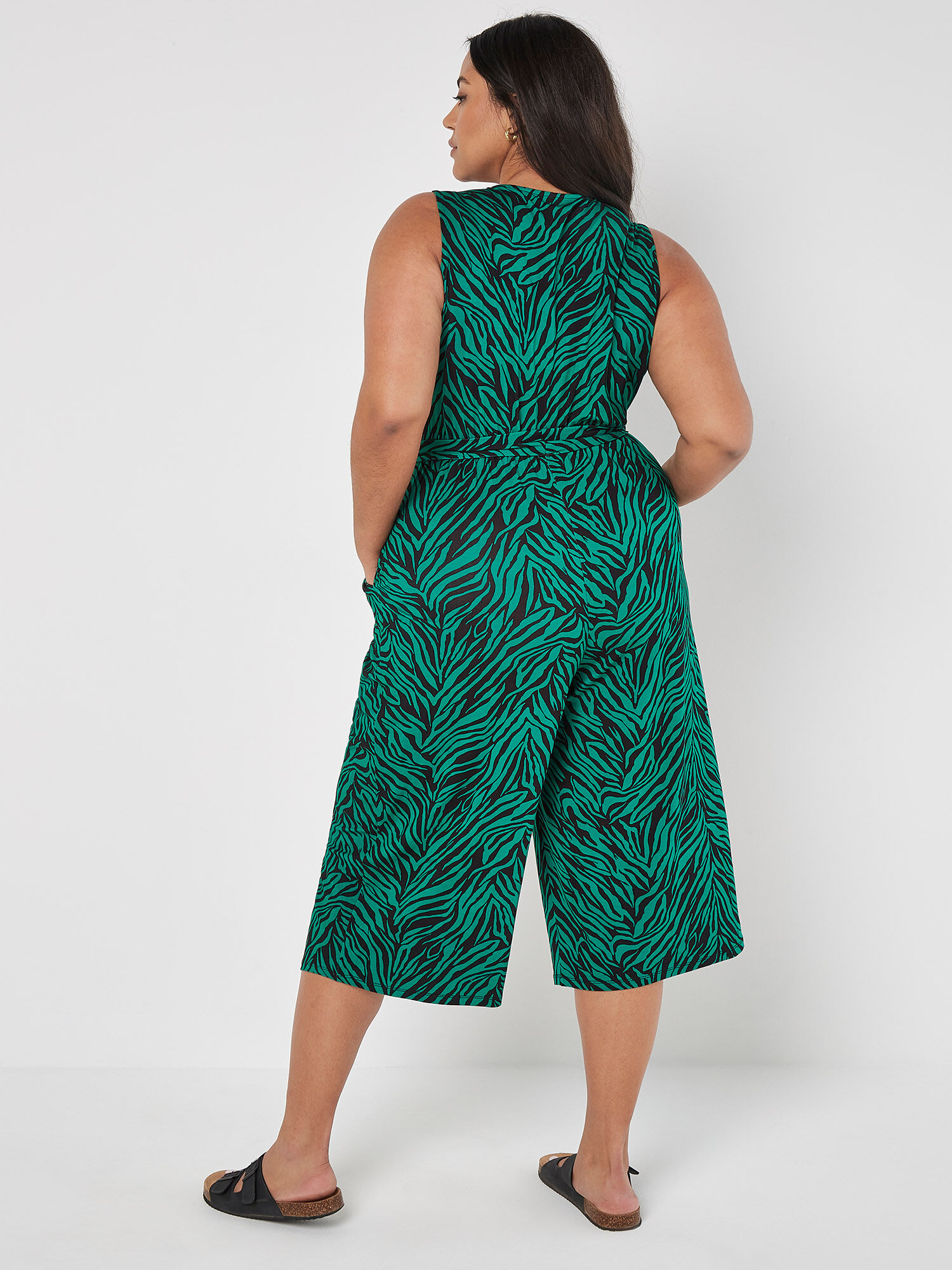 Curve Zebra Print Jumpsuit | Apricot Clothing