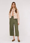 Linen Crop Jacket, Stone, large